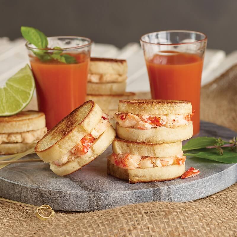 Crab and Lobster Mini Grilled Cheese Kansas City Steaks