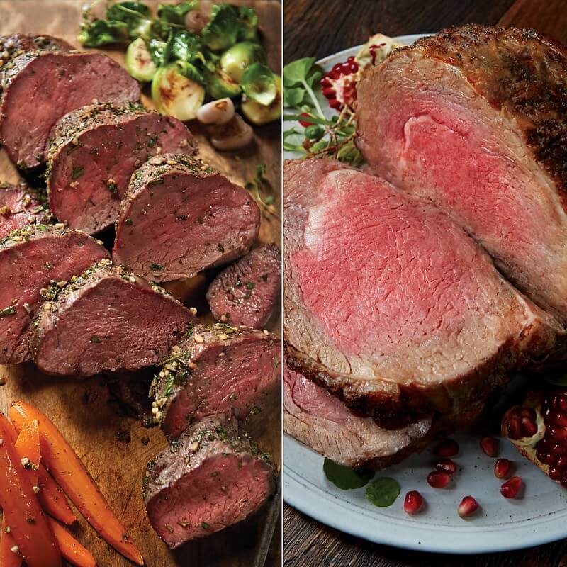 Tenderloin and Prime Rib Roast Combo Kansas City Steaks