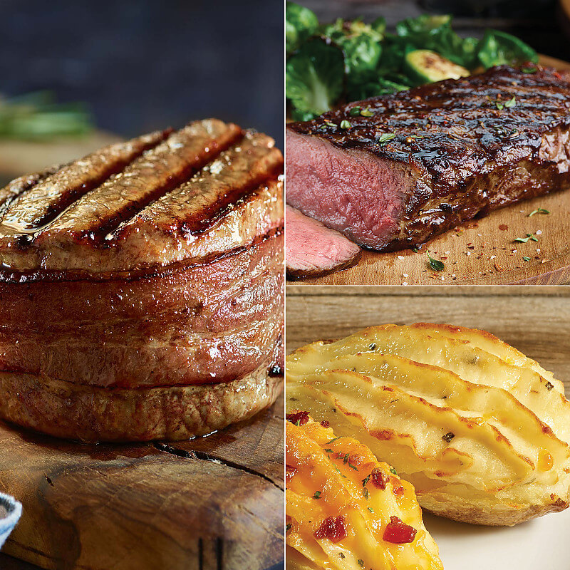 Filet Mignon, Strip Steaks and Twice Baked Potatoes Kansas City Steaks