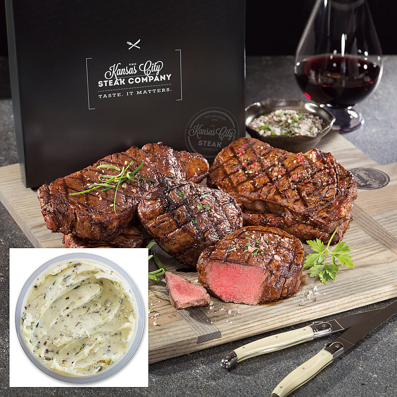 Butter Topped Gift Boxed Steaks Special Combo Kansas City Steaks