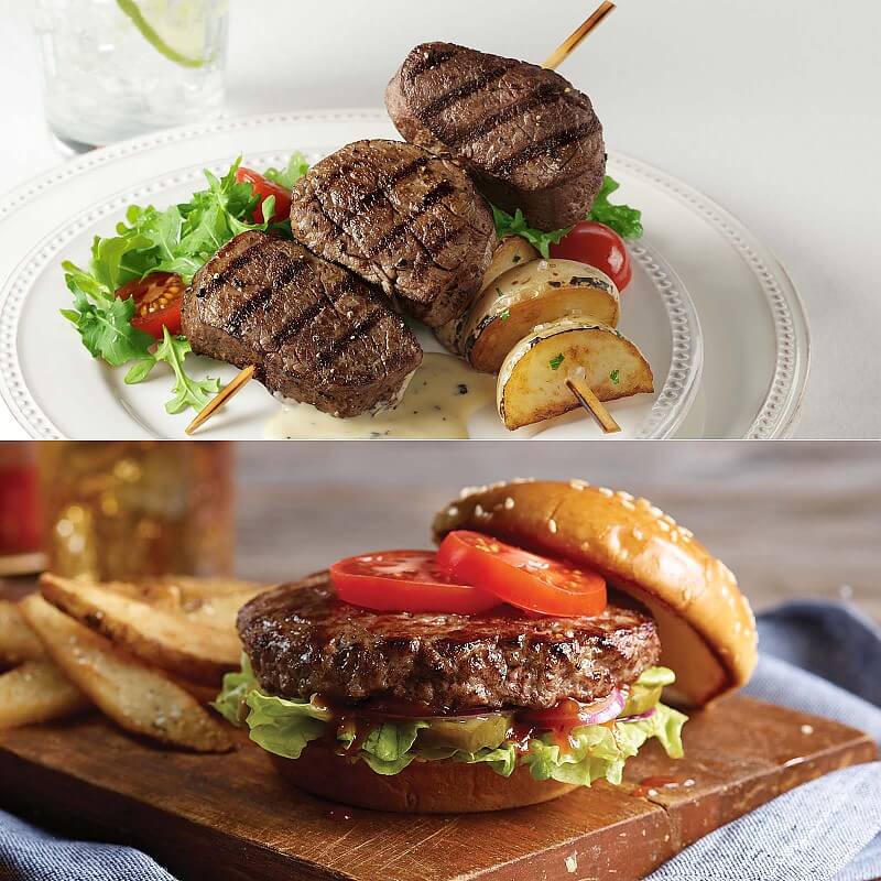 Filet Mignon Medallions and Classic Steakburgers Special Offer Kansas