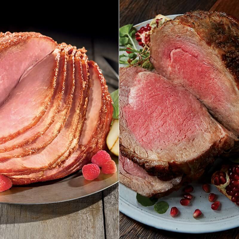 Prime Rib Roast & Ham Combo Kansas City Steaks