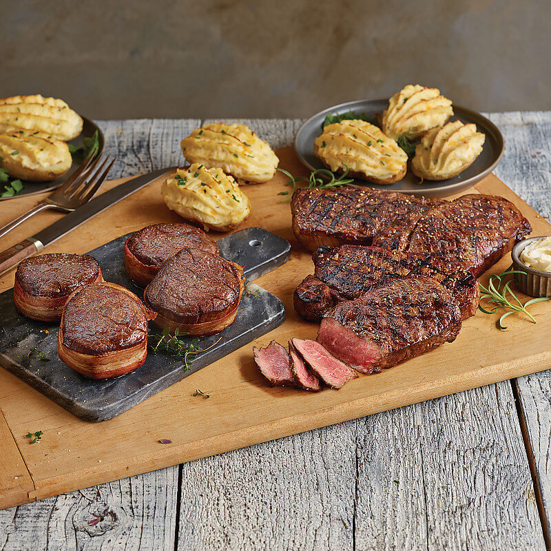 Filet Mignon, Strip Steaks and Twice Baked Potatoes Kansas City Steaks