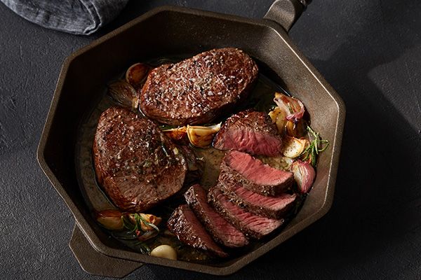 Cooking Steak in a Cast Iron Skillet