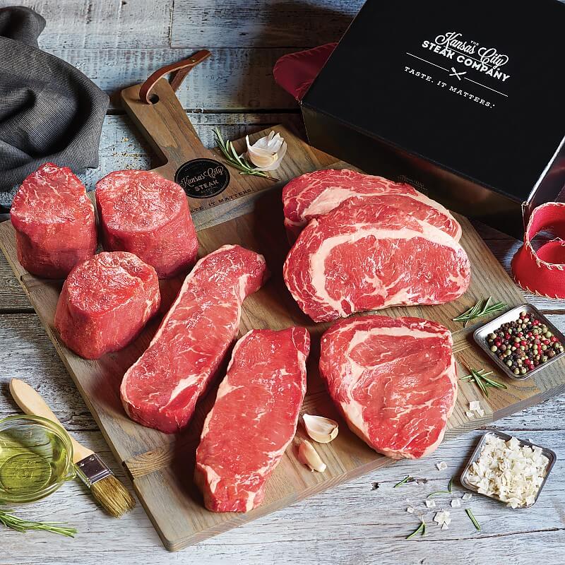 Christmas Steaks Roasts Kansas City Gift Boxed Kansas City Signature Steak Combo