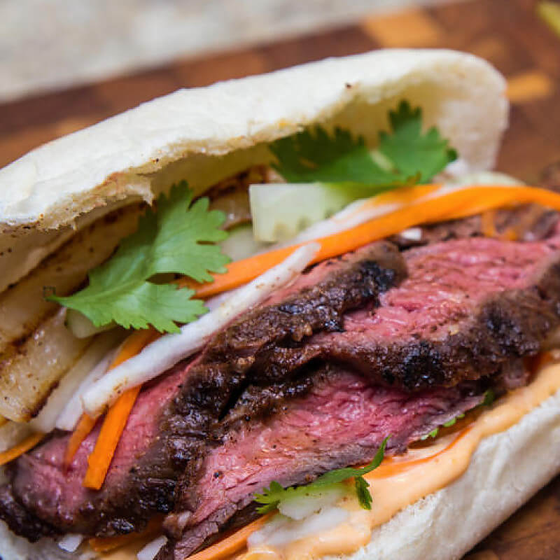 Grilled Ribeye Banh Mi Sandwich