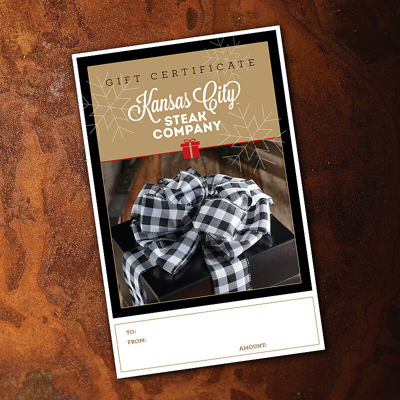 electronic gift certificates kansas city steaks