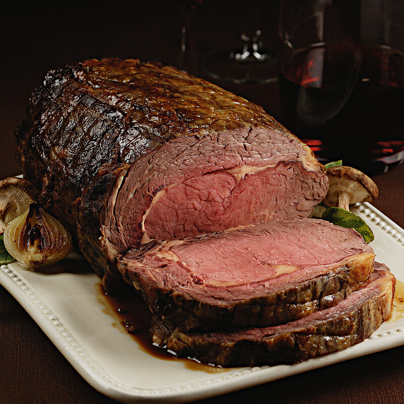 Traditional Roasted Prime Rib Au Jus w/ Yorkshire Pudding