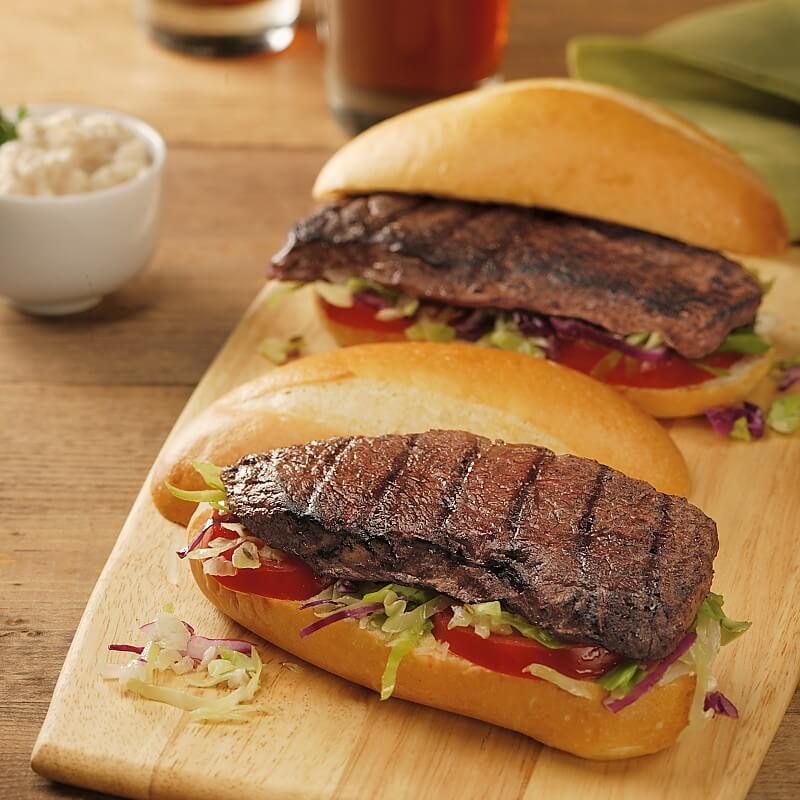 Pan Seared Strip Sandwich with Greek Seasoning