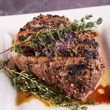Crown Filet with Red Wine Butter recipe