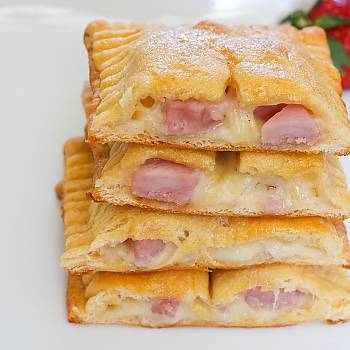 Ham and Cheese Flaky Pockets recipe