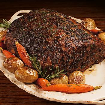 Grilled, Smoked Prime Rib recipe