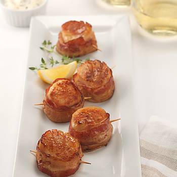 Seared Scallops with Bacon recipe