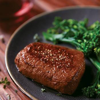 Pan Seared Sirloin with Red Wine and Shallot Reduction recipe