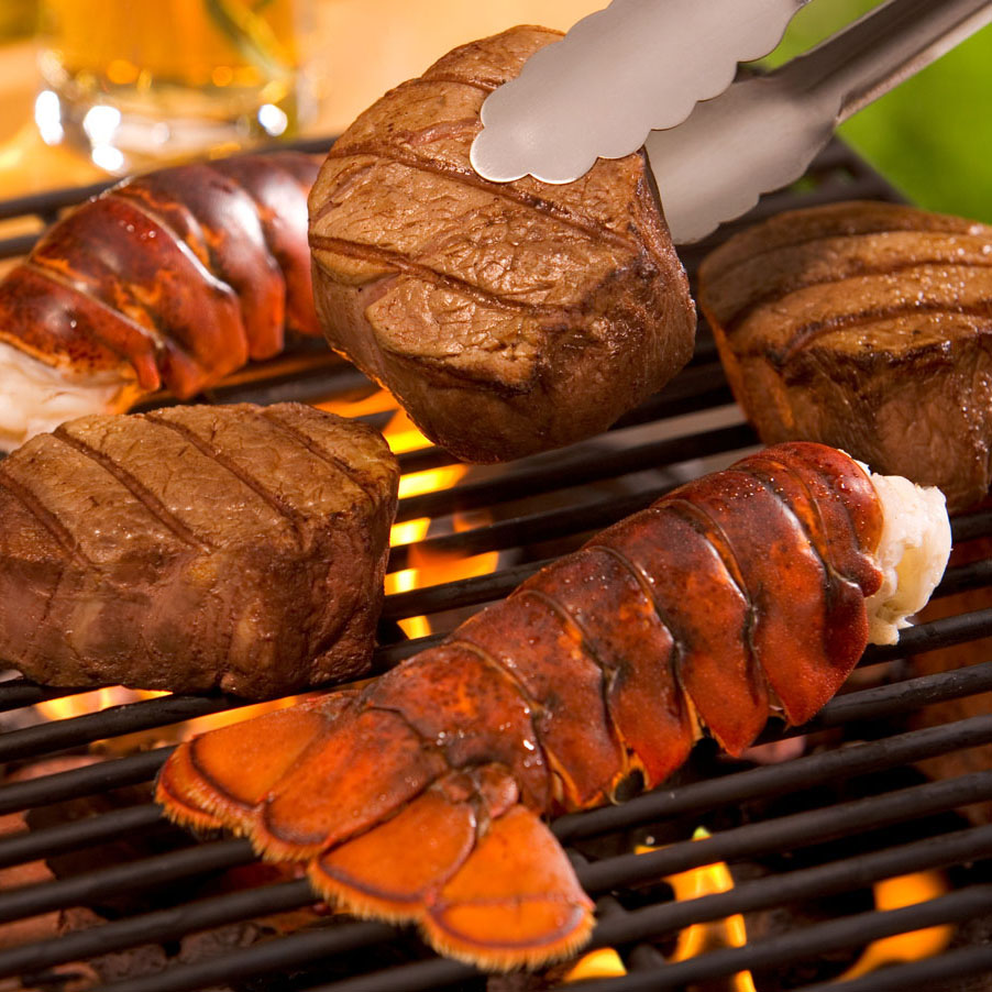 Grilled Cold-Water Lobster Tails in Rice Wine Vinaigrette Recipe