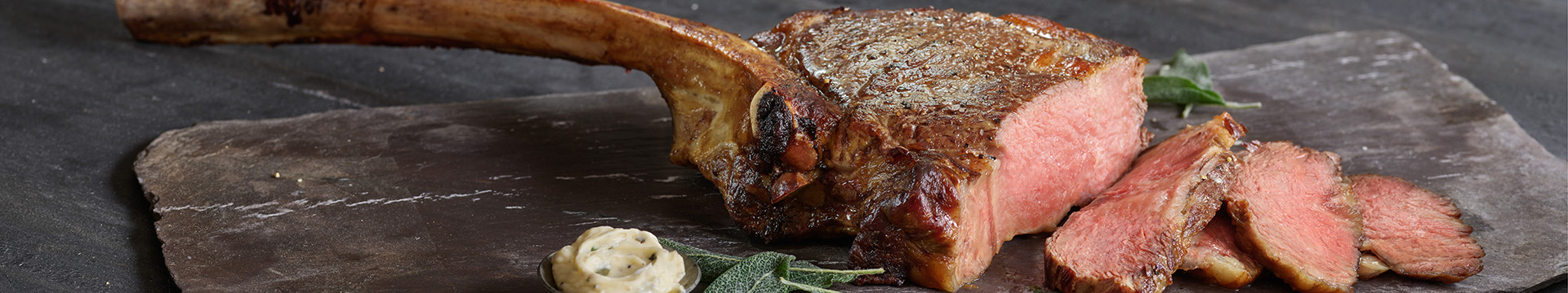 Cooked Bone-In Steak