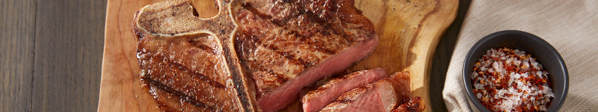 Cooked Porterhouse Steak
